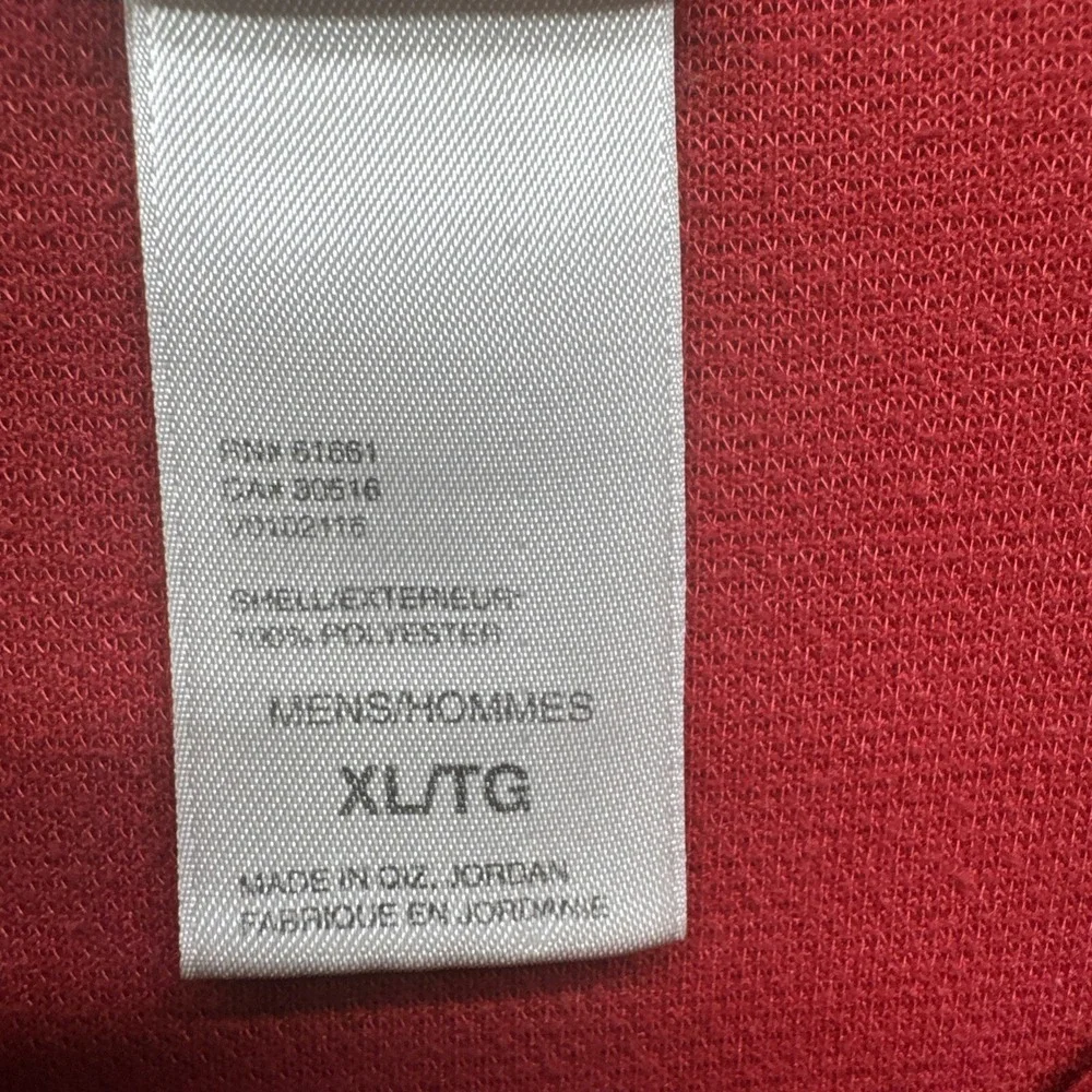 The North Face Men's XL Red 1/4 Zip Pullover Mid Layer Outdoor Hiking‎ Sweater